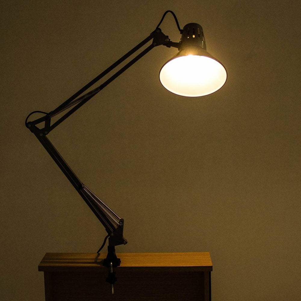 Lampe pince de bureau DELTA Blanc - Lampe de bureau BUT